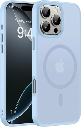 Vista 18 de Miracase - Funda magnética para teléfono 17 (compatible con MagSafe) con protector de pantalla de grado militar, funda mate translúcida antihuellas