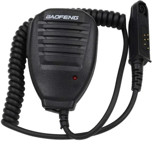Vista 2 de Micrófono de altavoz impermeable para radio Baofeng impermeable de dos vías, micrófono remoto de hombro para Baofeng UV-9R UV-9R Plus BF-A58 BF-9700