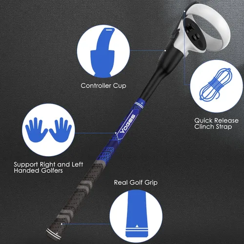 Vista 4 de YOGES VR Game Handle Accessories Compatible with Oculus Quest 2 Controller Enhance Immersive VR Games Experience Compatible with Meta Quest 2