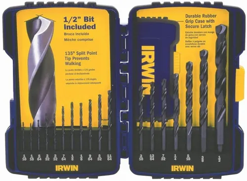 Vista 6 de IRWIN Tools 1881322 Impact Performance Series Broca de óxido negro de punta dividida de 135 grados, 10