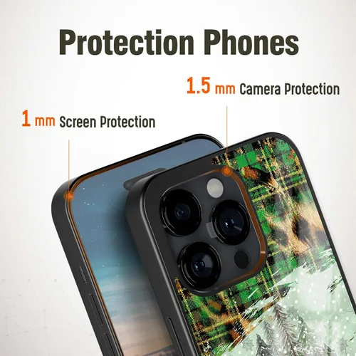 Vista 3 de Fundas de teléfono navideñas para niños, cubierta de silicona personalizada para iPhone 11, 12, 13, 14, 15, 16, 17 Pro Max Plus Mini X 7 8 SE