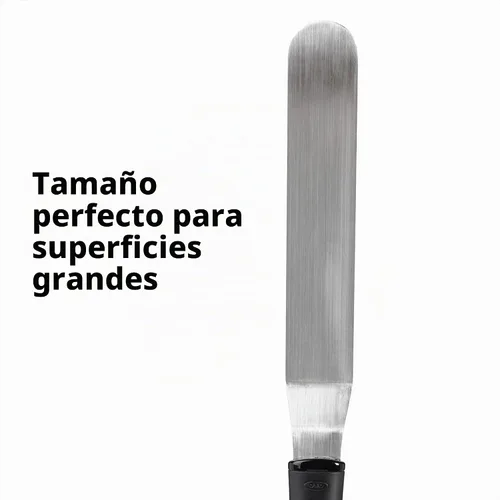 Vista 4 de OXO Good Grips espátula para esparcir glaseado, Grande, Negro