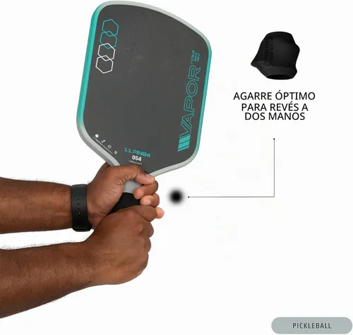 Vista 6 de Ayuda de entrenamiento de pickleball diseñada para potencia, precisión y control Herramienta de agarre multiposición Mejora la comodidad