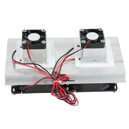 Vista 4 de Enfriador termoeléctrico, enfriador de semiconductores, dispositivo de refrigeración de semiconductores Enfriador termoeléctrico 12A 12V DIY Mini