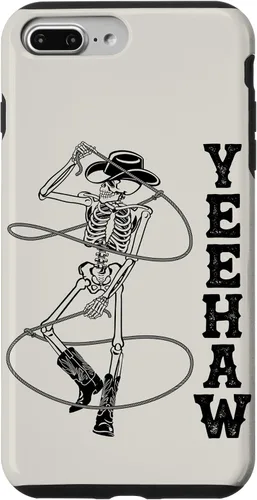 Vista 12 de Western Cowboy Skeleton Yeehaw Rodeo Southern Country Music Case for iPhone 17