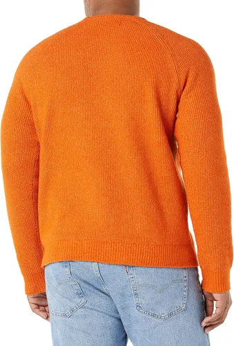 Vista 4 de Tienda Essentials Suéter de manga larga con cuello redondo suave para hombre