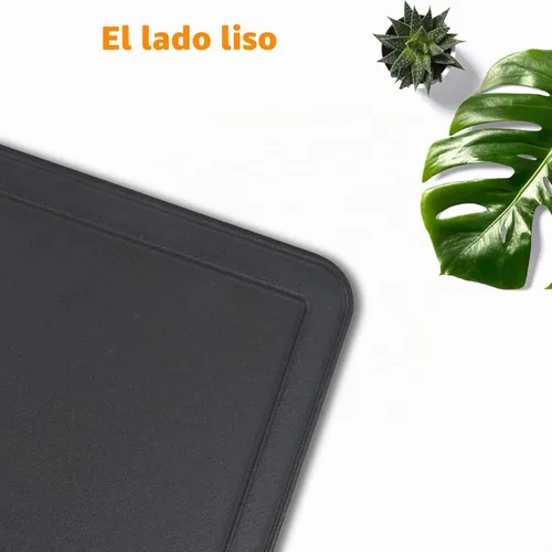 Vista 5 de GasSaf Plancha reversible de hierro fundido, sartén de doble cara perfecta