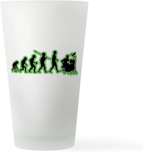 Vista 5 de CafePress Drummer - Vaso de cerveza para beber, 16 onzas Clear - Cerveza de batería