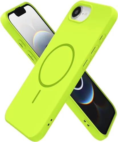 Vista 138 de Oakxco Funda de Silicona Mag Safe para iPhone 12 Pro Max, Funda Magnética Delgada y Fina Compatible con Carga Inalámbrica MagSafe, Bonita Funda