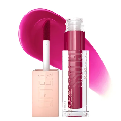 Vista 13 de Maybelline Lifter Gloss, Brillo de Labios Hidratante con Ácido Hialurónico, Alto Brillo para Labios Más Llenos, Perla, Perla Plateada Transparente