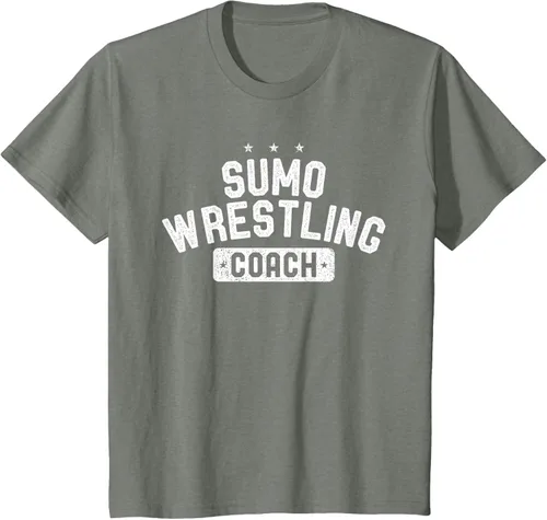 Vista 97 de Camiseta vintage de lucha libre Sumo Entrenador de lucha libre, Negro, S