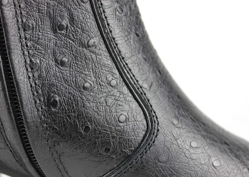 Vista 7 de Chelsea Botas de cuero para hombre, botas de tobillo para motocicleta, zapatos de tacón casual