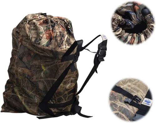 Vista 6 de Bolsa de malla para caza de aves acuáticas de pato ganso pavo, con correas ajustables