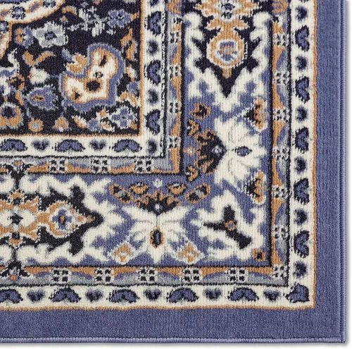 Vista 6 de Home Dynamix Premium Sakarya - Alfombra tradicional con borde de medallón, color azul campo, 9 pies 2 pulgadas x 12 pies 5 pulgadas, rectangular