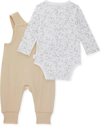 Vista 2 de Burt's Bees Baby Mameluco para bebé, 100% algodón orgánico de una pieza, Conjunto de body de leche