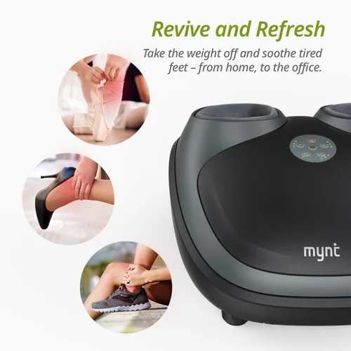 Vista 2 de Mynt Tapping Masajeador de pie - Terapia de pie 3D absorbente para tobillo, talón, arco y dedos Ajustes personalizados, construcción duradera.