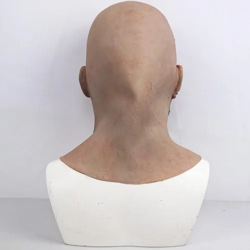 Vista 9 de Máscara de zombi aterradora de látex espeluznante para Halloween, disfraz de terror sangriento para adultos, accesorios de decoración de Halloween