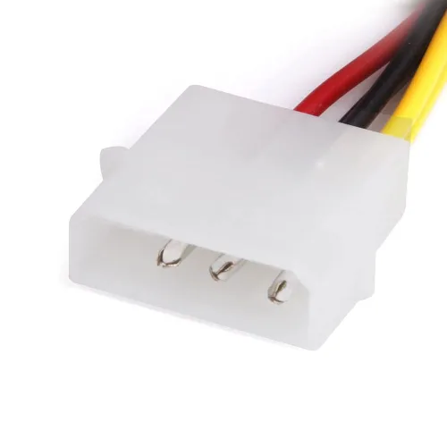 Vista 2 de 4 pines macho Molex a 6 pines hembra PCI-Express PCIE tarjeta de video convertidor de corriente adaptador de cables conectores para tarjetas