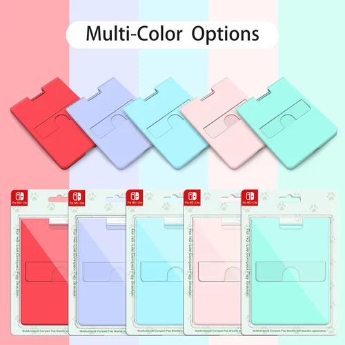 Vista 5 de Soporte compatible con Nintendo Switch, soporte de interruptor ajustable, soporte de teléfono plegable para escritorio, accesorios de soporte