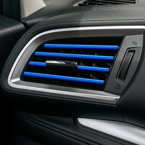 Vista 4 de Kewucn 20 PCS Tiras Decorativas para Rejillas de Aire Acondicionado de Coche, Impermeables y Flexibles para Decoración de Rejillas de Aire de Coche