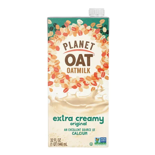 Vista 6 de Planet Oat Leche de avena, extra cremosa, 32 onzas líquidas (paquete de 6)