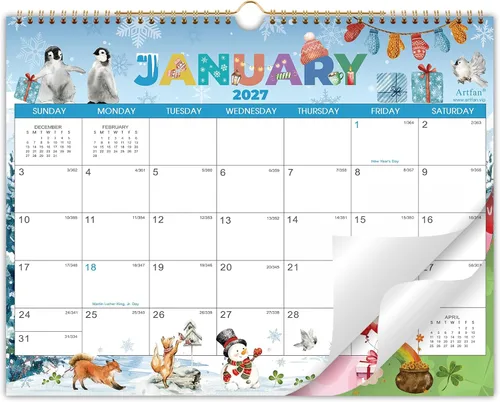 Vista 9 de Calendar 2027-2028 - 2 Year Wall Calendar 2027-2028, Jan 2027 - Dec 2028