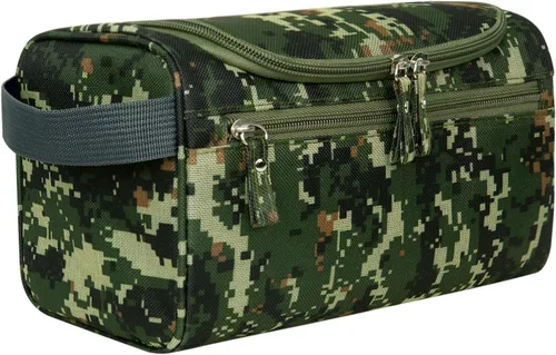 Vista 11 de Neceser colgante para mujeres y hombres, maquillaje de viaje, gran capacidad, kit de Dopp portátil, bolsa organizadora de almacenamiento con gancho