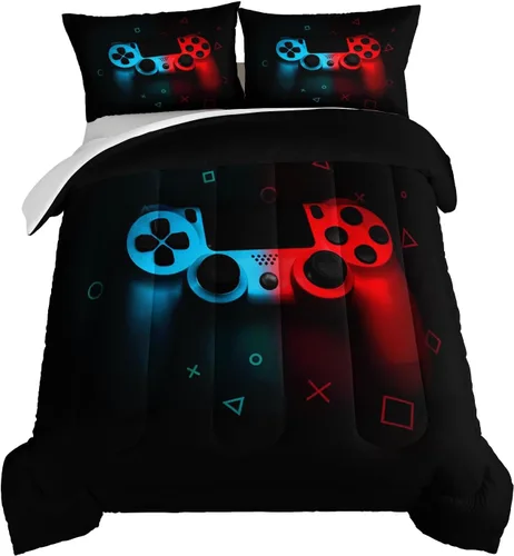 Vista 39 de HOSIMA Juego de edredón de decoración gótica, patrón de calaveras de polilla de la muerte, juego de cama de Halloween tamaño Queen para decoración