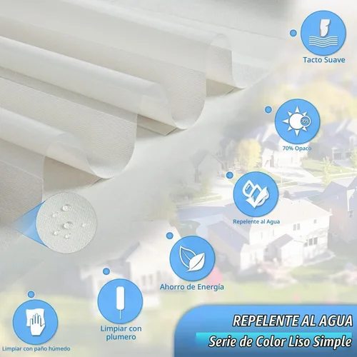 Vista 4 de Persianas motorizadas de cebra con cenefa integral, persianas inteligentes, tamaño personalizado, automático, control remoto, compatible