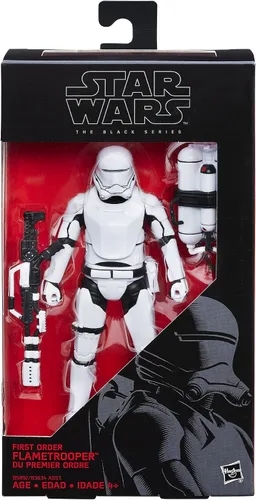 Vista 2 de Star Wars La serie negra 6 pulgadas, primera orden Flametrooper