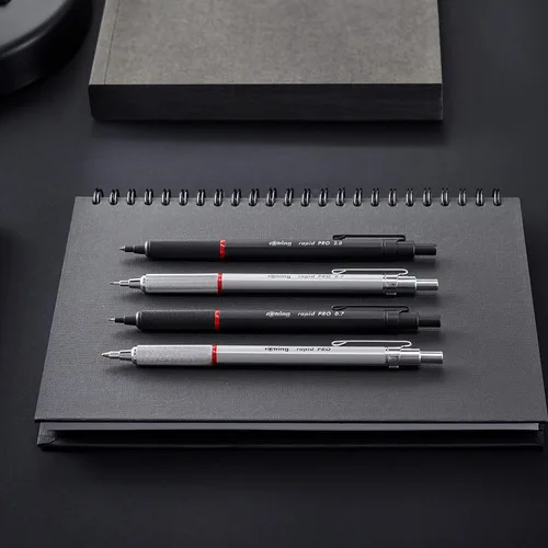 Vista 6 de rOtring Rapid Pro – Lápiz mecánico, 2.0 mm, color negro