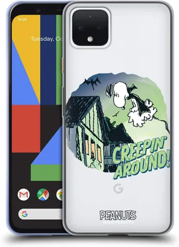 Vista 21 de Head Case Designs Funda de gel Spooktacular con licencia oficial de Peanuts Linus y Snoopy [protección de grado militar] compatible con Google Pixel