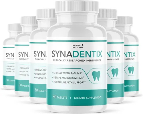 Vista 4 de Synadentix - Tabletas de cuidado bucal – Fórmula natural con mezcla de hidroxiapatita y enzimas – Tabletas de disolución sin OMG, fáciles de usar