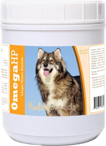 Vista 33 de Healthy Breeds Affenpinscher Omega HP - Masticables suaves para piel y pelaje, 60