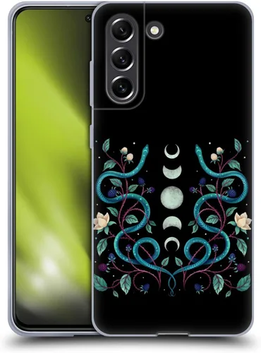 Vista 8 de Head Case Designs Officially Licensed Episodic Drawing Autumn Light Underwings Illustration Animals Gel Case [Military Grade] Compatible with