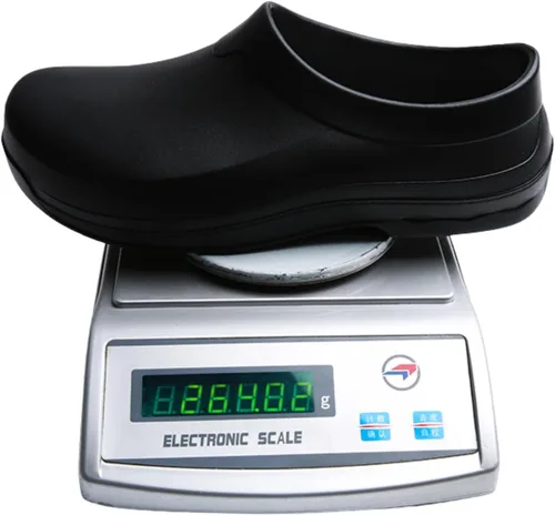 Vista 7 de Zapatos de trabajo unisex antideslizantes para hombres y mujeres, impermeables, resistentes al aceite, zapatos de chef de cocina, zuecos