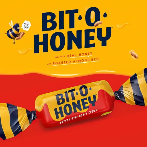 Vista 3 de JO SWEETS Bit O Honey Holiday Candy - 2 libras de irresistibles golosinas clásicas con sabor a miel