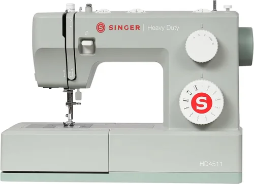 Vista 10 de Singer 4411: máquina de coser resistente con velocidad de costura muy alta, Plástico, Blanco, M