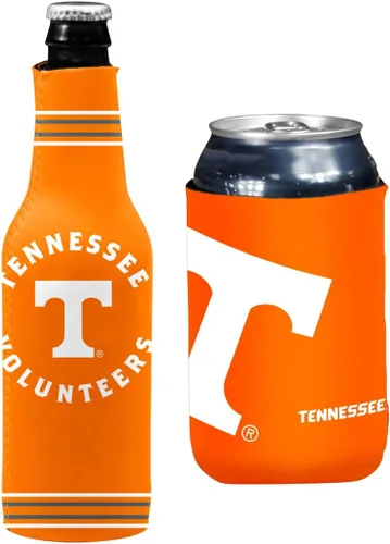 Vista 39 de College Team Color Logo Can & Bottle Holder Insulator Beverage Cooler Set