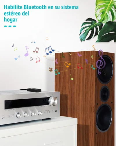 Vista 5 de Golvery, receptor Bluetooth (Bluetooth avanzado 4.1, A2DP) - adaptador de audio inalámbrico portable con entrada de 3,5 mm - disfruta la música