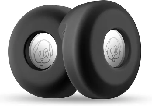 Vista 27 de Cibaabo - Soporte de AirTag para collar de mascota, con funda de silicona, para collar de mascota de 0.8 a 1.2 pulgadas