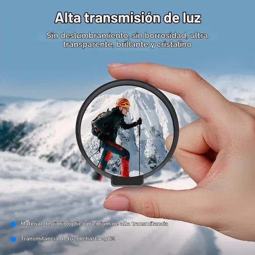 Vista 5 de FitStill Kit de protector de lente solo para Go Pro MAX 2, protectores de lente de vidrio óptico para MAX2, cubierta protectora de lente premium