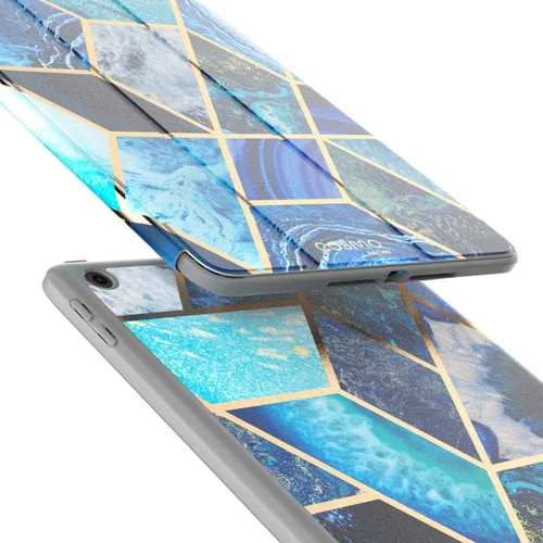 Vista 4 de i-Blason Funda para iPad de 6ª generación, iPad 9.7 2018/2017, [protector de pantalla integrado] cubierta inteligente de cuerpo completo triple