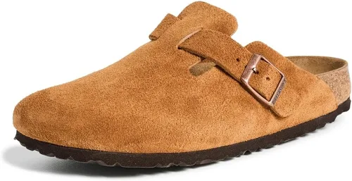Vista 18 de Birkenstock Zuecos de gamuza Boston para mujer