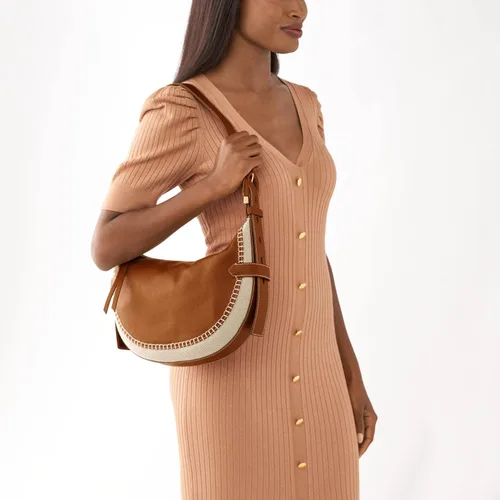 Vista 4 de Fossil Harwell - Bolso tipo hobo de cuero ecológico para mujer