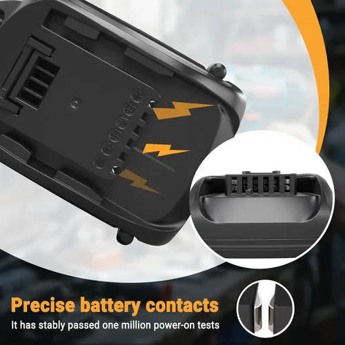 Vista 4 de Shentec Batería de 3.0Ah 18V y 20V compatible con Worx WA3512 WA3511 WA3512.1, también compatible con batería de iones de litio de 20V WA3520