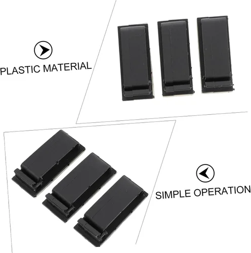 Vista 3 de Hemobllo Ganize Your Desk - 10 clips organizadores de cables autoadhesivos para auriculares, cables de cargador de teléfono