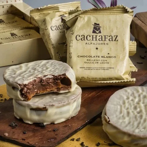 Vista 2 de Alfajores Cachafaz Mixtos - 12 alfajores