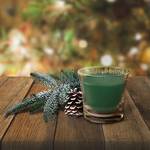 Vista 3 de Glade - Velas aromáticas infundidas con aceites esenciales, múltiples aromas disponibles (Pine Wonderland, 2 x 3.4 onzas)