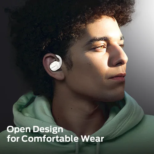 Vista 8 de Monster Open Touch Pro 100, auriculares de oreja abierta con pantalla táctil, auriculares Bluetooth con ENC Clear Talk, auriculares inalámbricos